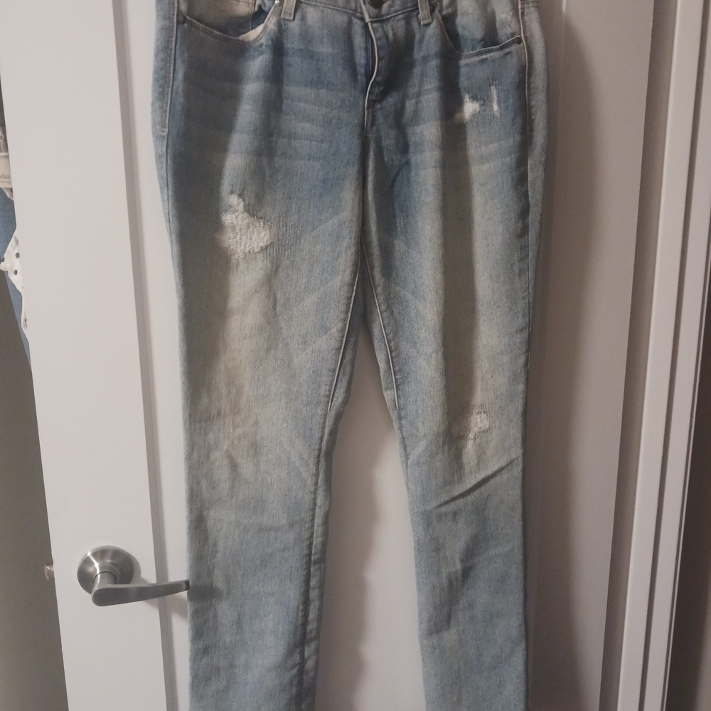 LEI Women's Boot Cut Jeans - Light Blue